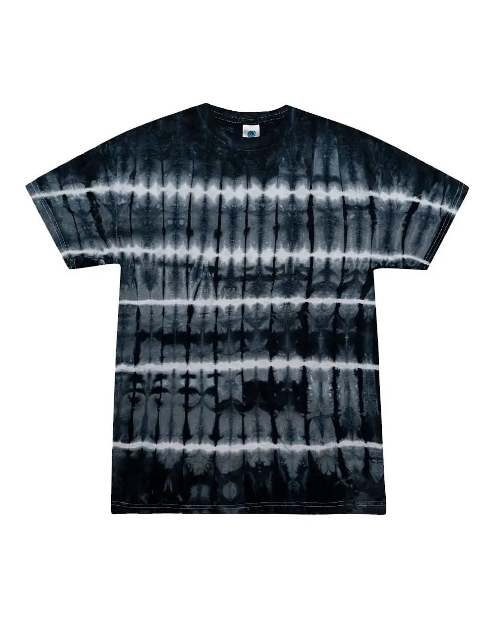 Colortone 1000c Multi-color Tie-dyed T-shirt - 1000 - Black Shibori
