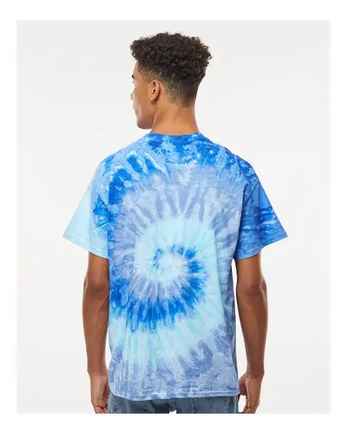 Colortone 1000c Multi-color Tie-dyed T-shirt - 1000 - Blue Jerry