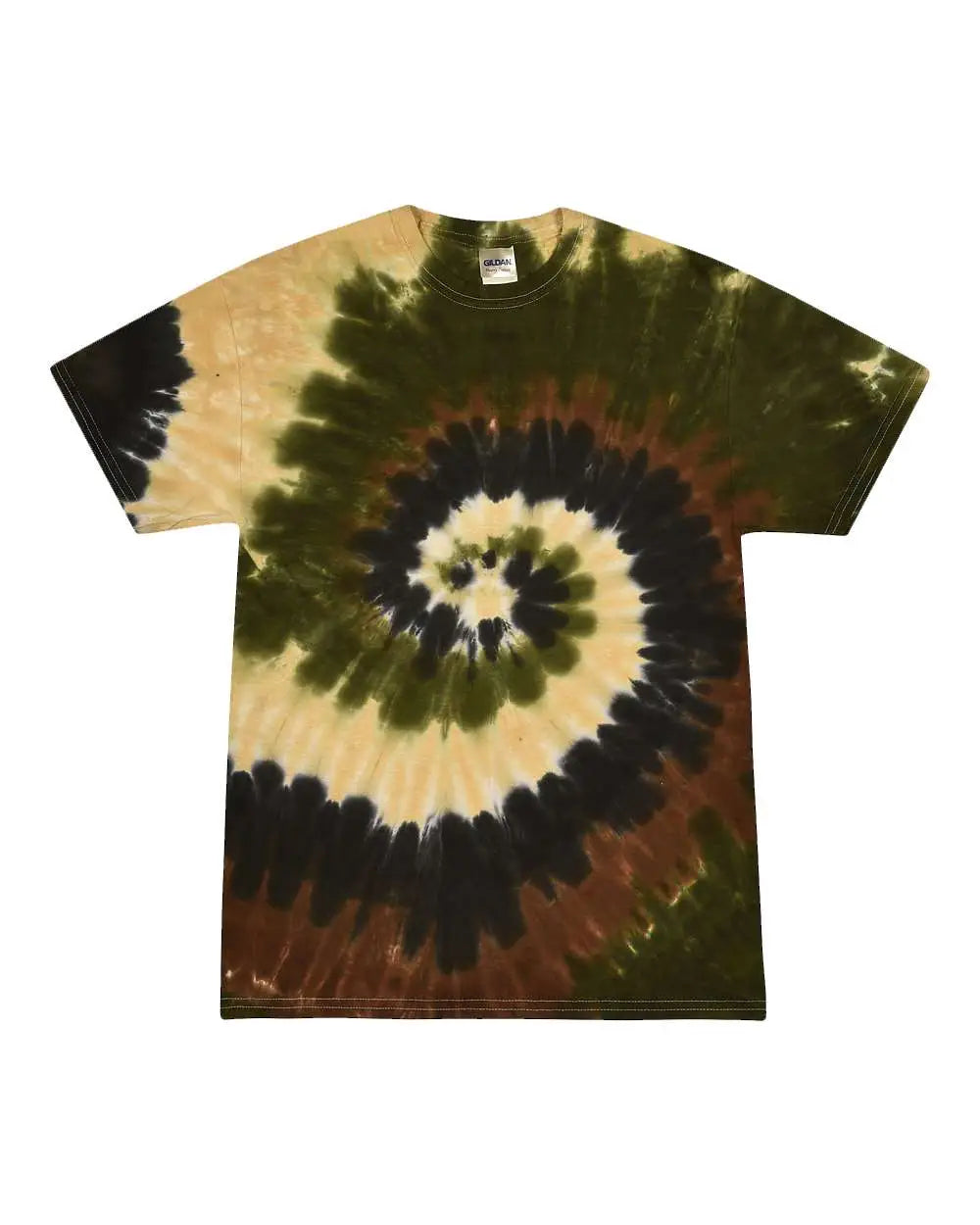 Colortone 1000c Multi-color Tie-dyed T-shirt - 1000 - Camo Swirl