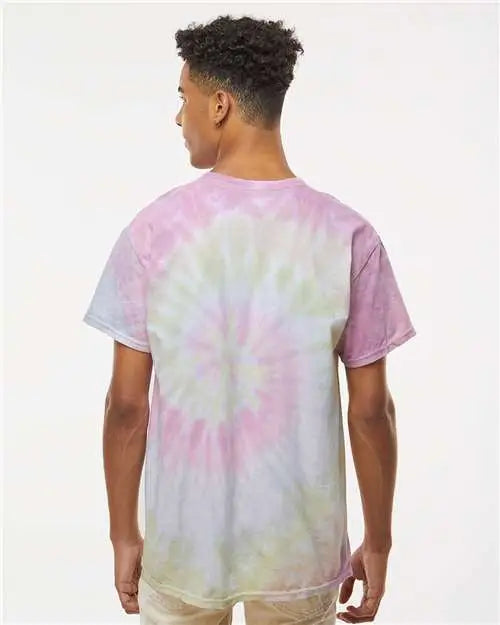 Colortone 1000c Multi-color Tie-dyed T-shirt - 1000 - Desert Rose