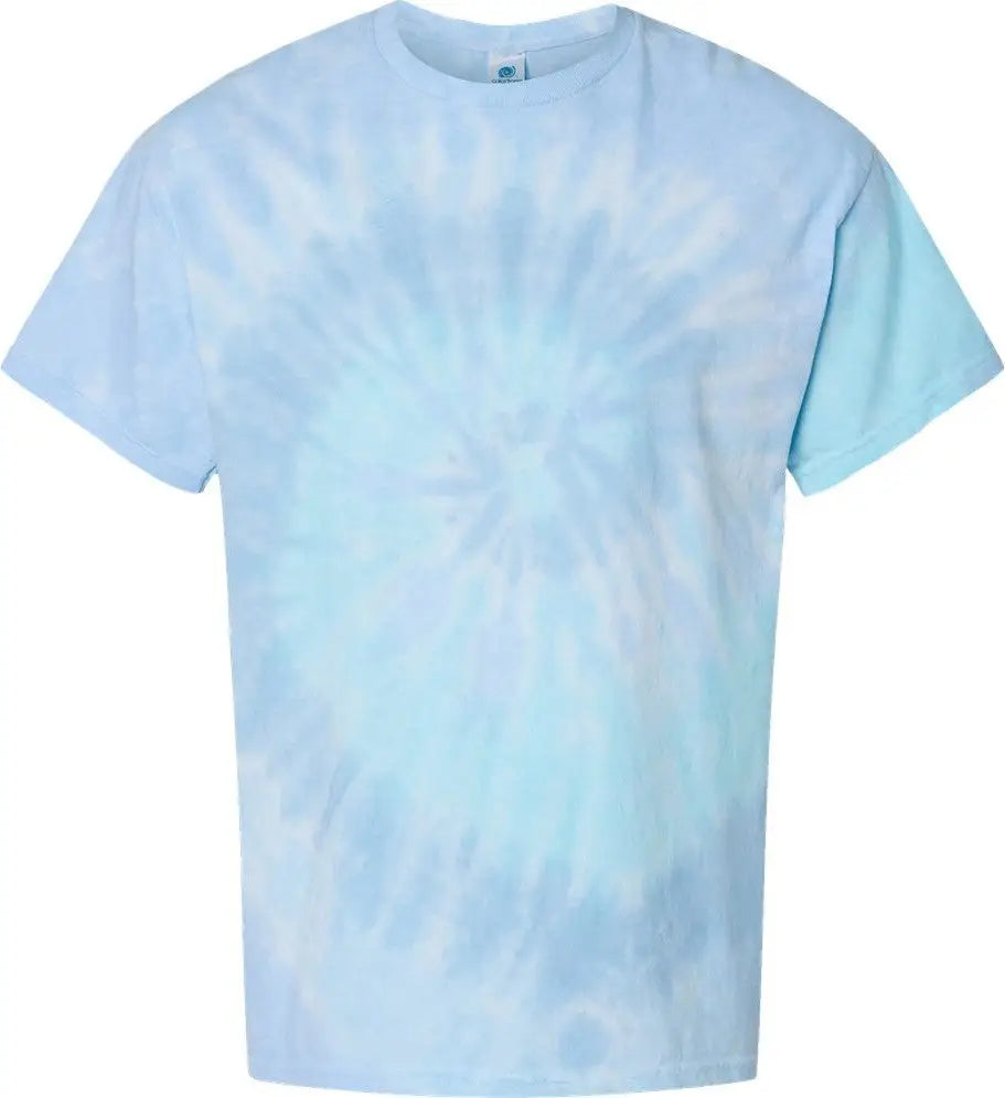Colortone 1000c Multi-color Tie-dyed T-shirt - 1000 - Lagoon - Adult s