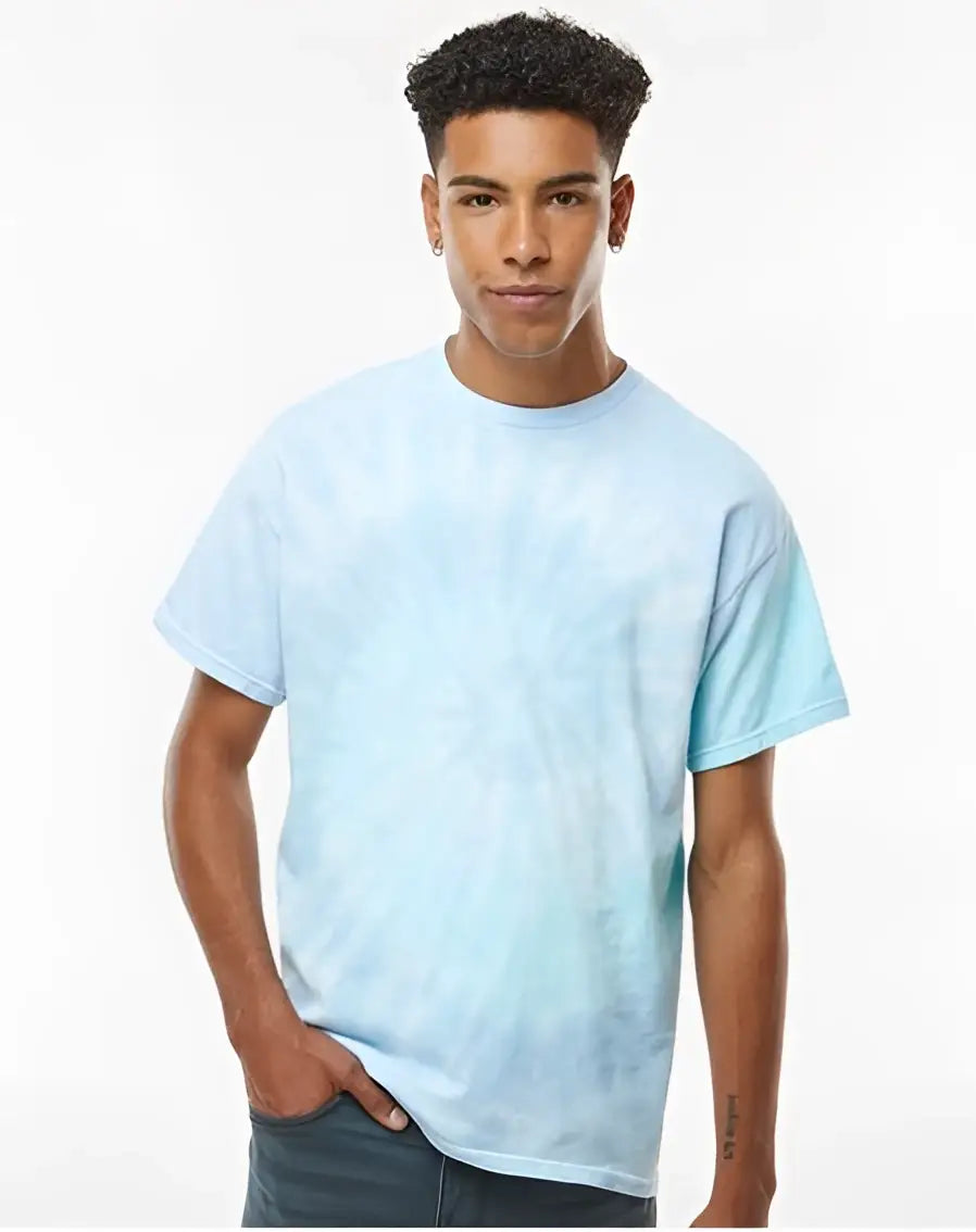Colortone 1000c Multi-color Tie-dyed T-shirt - 1000 - Lagoon