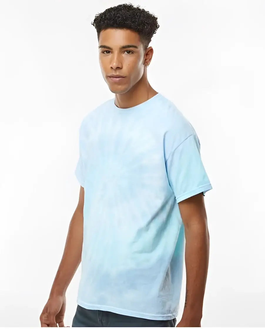 Colortone 1000c Multi-color Tie-dyed T-shirt - 1000 - Lagoon
