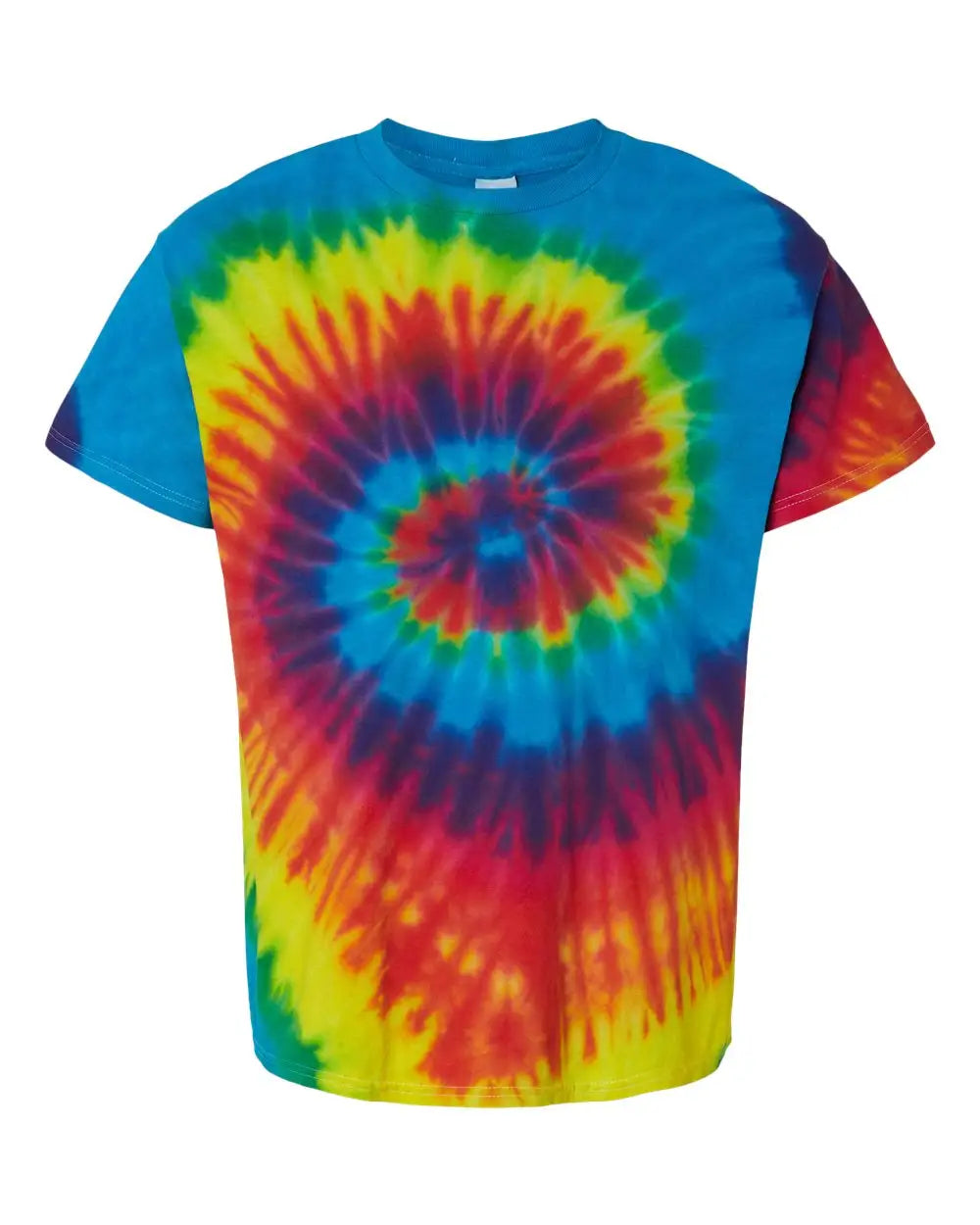 Colortone 1000c Multi-color Tie-dyed T-shirt - 1000 - Reactive Rainbow - Adult s