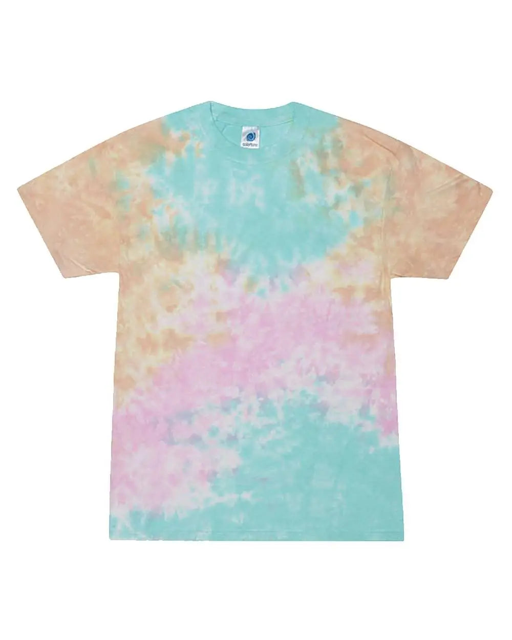 Colortone 1000c Multi-color Tie-dyed T-shirt - 1000 - Snow Cone