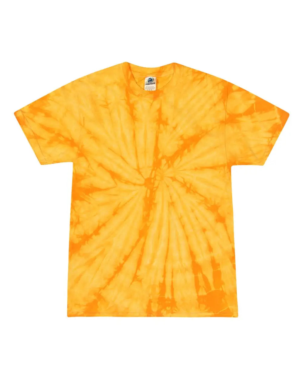 Colortone 1000c Multi-color Tie-dyed T-shirt - 1000 - Spider Gold - Adult s