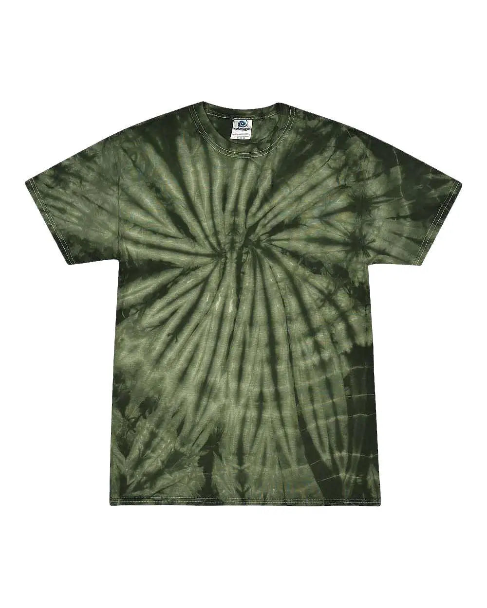 Colortone 1000c Multi-color Tie-dyed T-shirt - 1000 - Spider Green