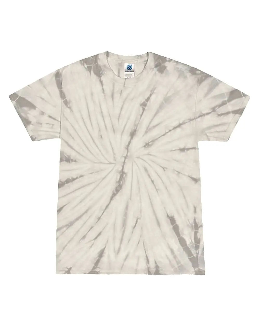 Colortone 1000c Multi-color Tie-dyed T-shirt - 1000 - Spider Silver