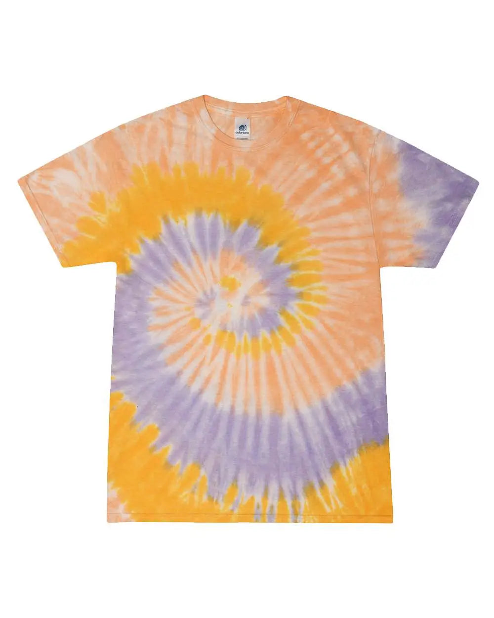 Colortone 1000c Multi-color Tie-dyed T-shirt - 1000 - Sunflower