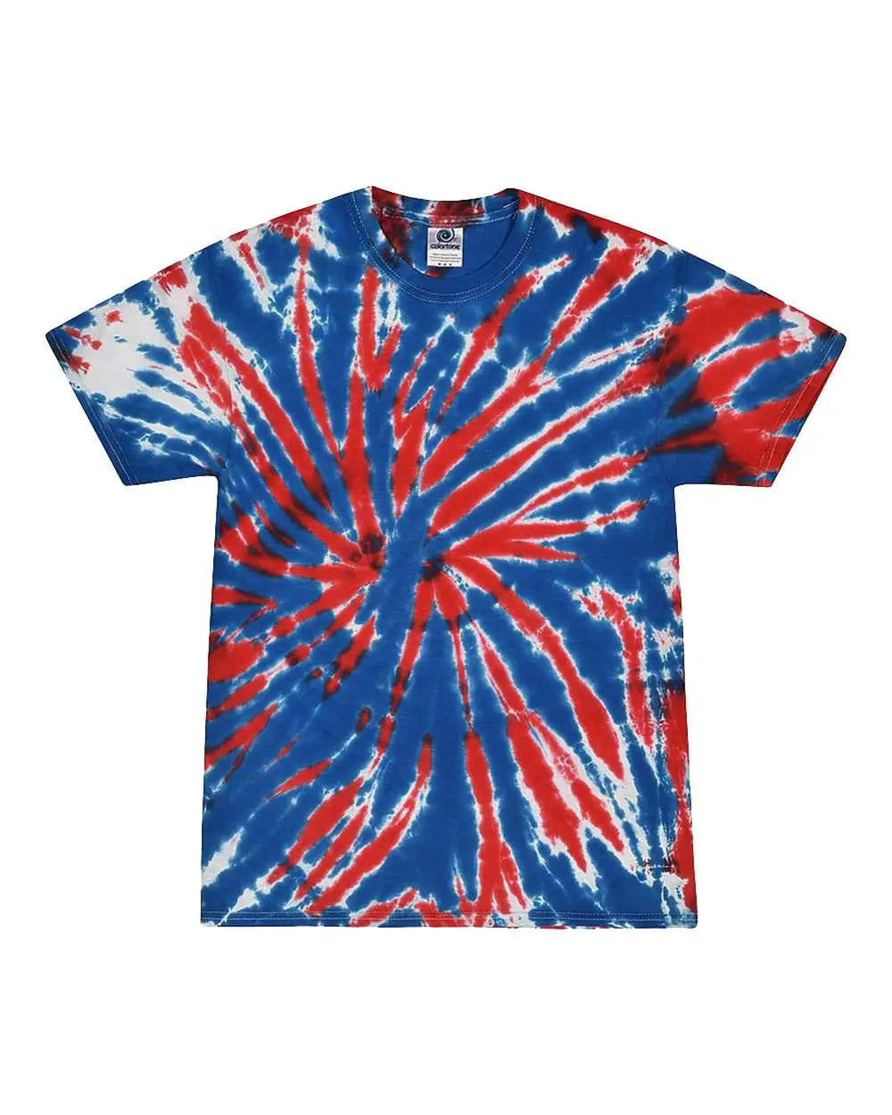 Colortone 1000c Multi-color Tie-dyed T-shirt - 1000 - Union Jack - Adult s