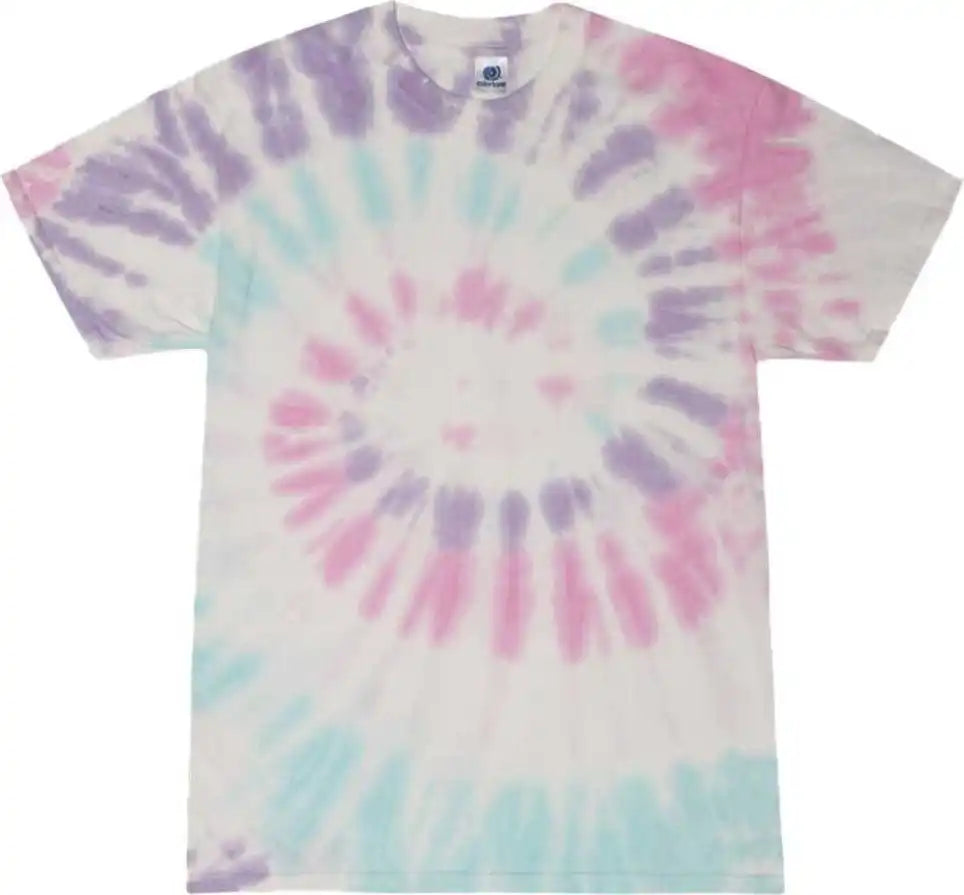 Colortone 1000y Youth Multi Color Tie Dyed t Shirt Acadia