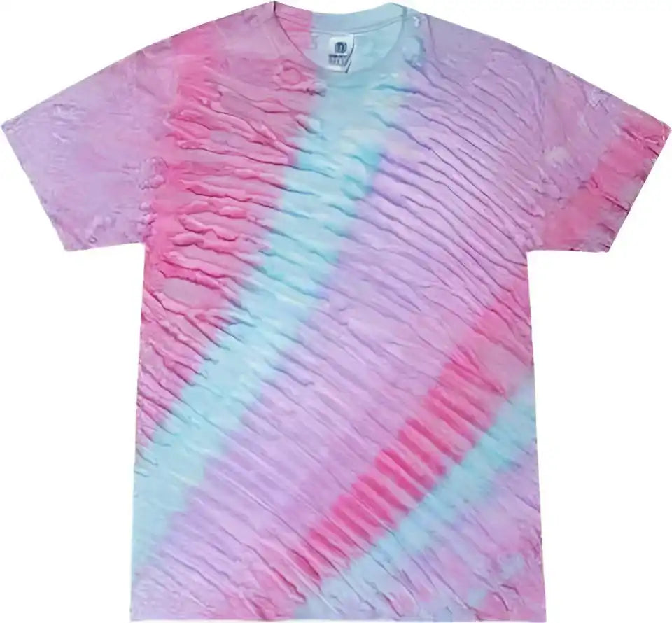 Colortone 1000y Youth Multi Color Tie Dyed t Shirt Blossom