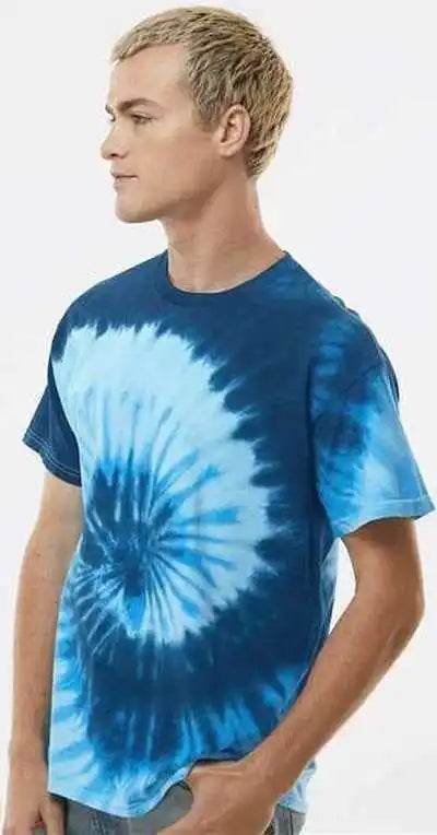 Colortone 1000y Youth Multi Color Tie Dyed t Shirt Blue Ocean