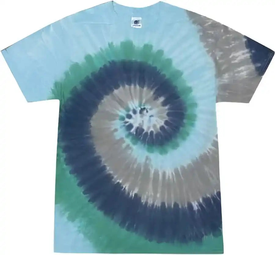 Colortone 1000y Youth Multi Color Tie Dyed t Shirt Earth