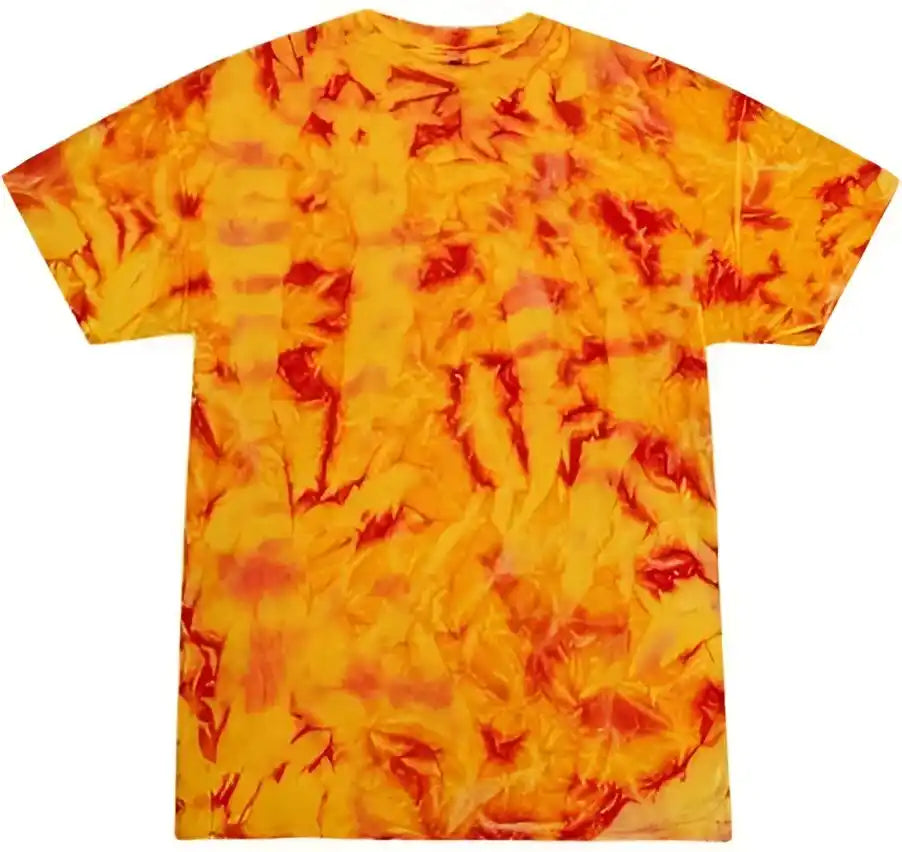 Colortone 1000y Youth Multi Color Tie Dyed t Shirt Fire