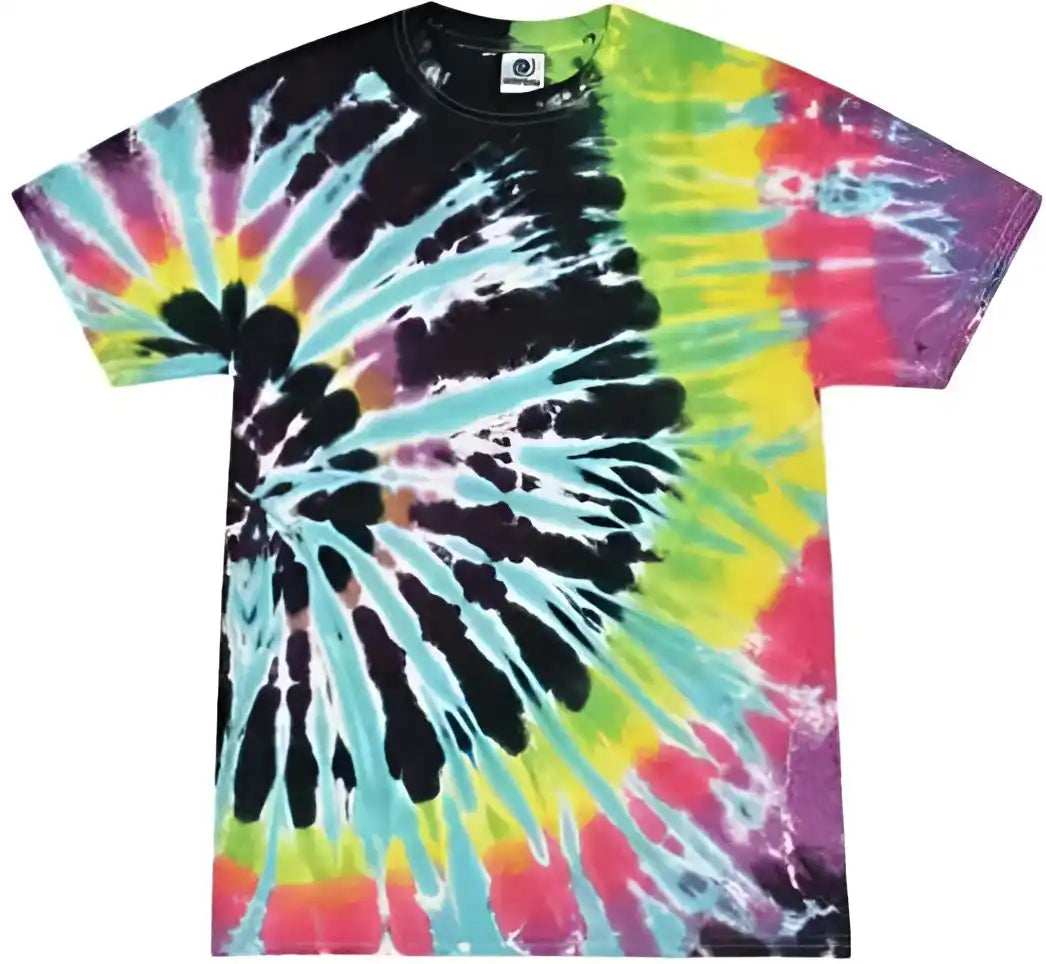 Colortone 1000y Youth Multi Color Tie Dyed t Shirt Flashback