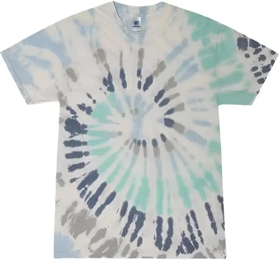 Colortone 1000y Youth Multi Color Tie Dyed t Shirt Glacier