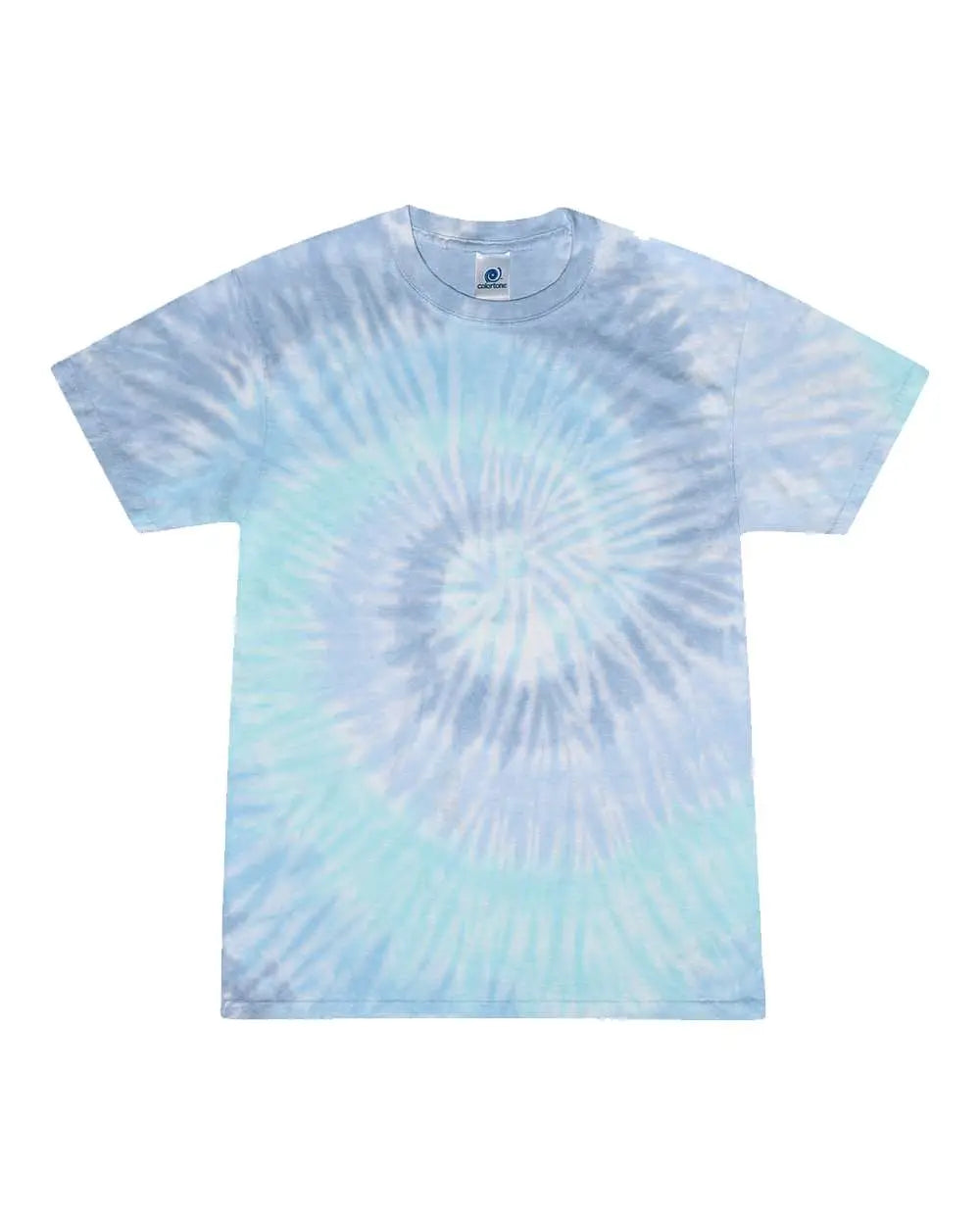 Colortone 1000y Youth Multi-color Tie-dyed T-shirt - Lagoon - Multi-colored / Xs