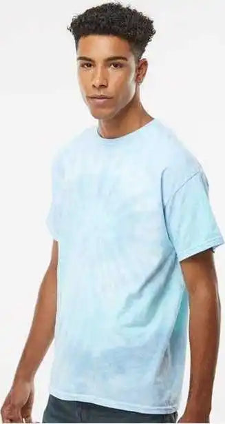 Colortone 1000y Youth Multi Color Tie Dyed t Shirt Lagoon