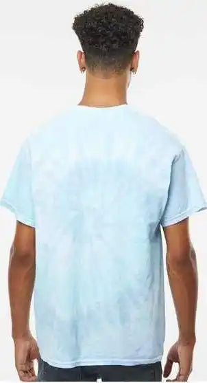 Colortone 1000y Youth Multi Color Tie Dyed t Shirt Lagoon