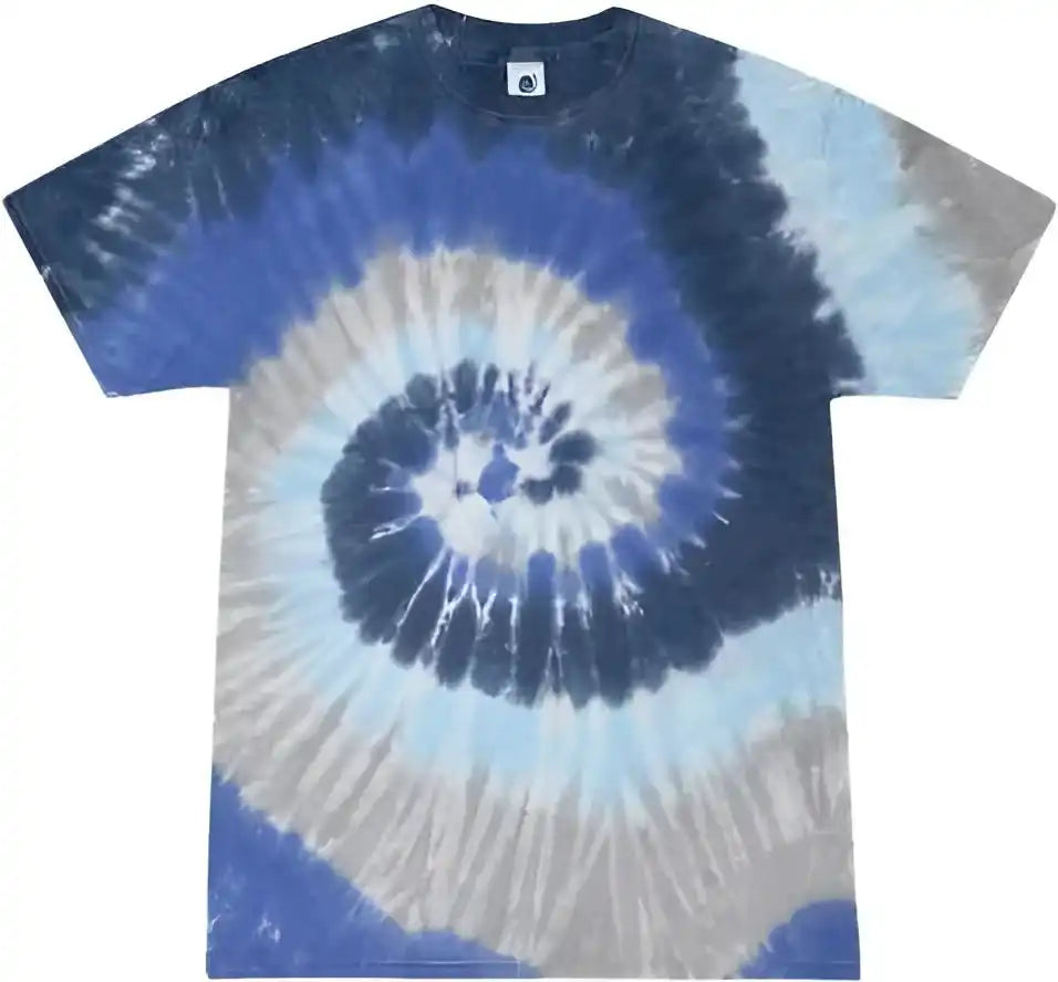 Colortone 1000y Youth Multi Color Tie Dyed t Shirt Moonbeam
