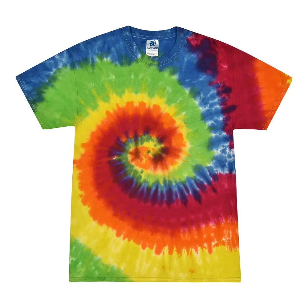 Colortone 1000y Youth Multi-color Tie-dyed T-shirt - Moondance