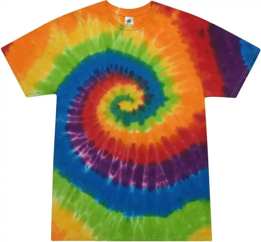 Colortone 1000y Youth Multi Color Tie Dyed t Shirt Prism