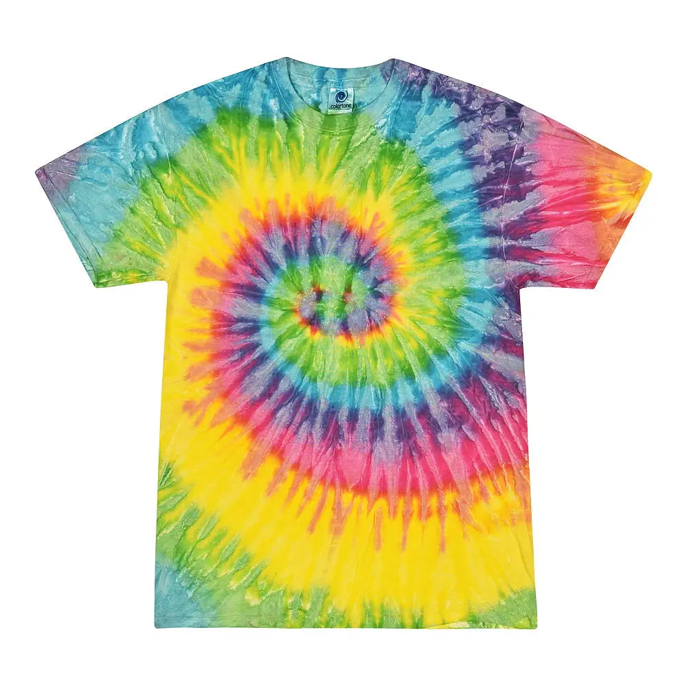 Colortone 1000y Youth Multi-color Tie-dyed T-shirt - Saturn