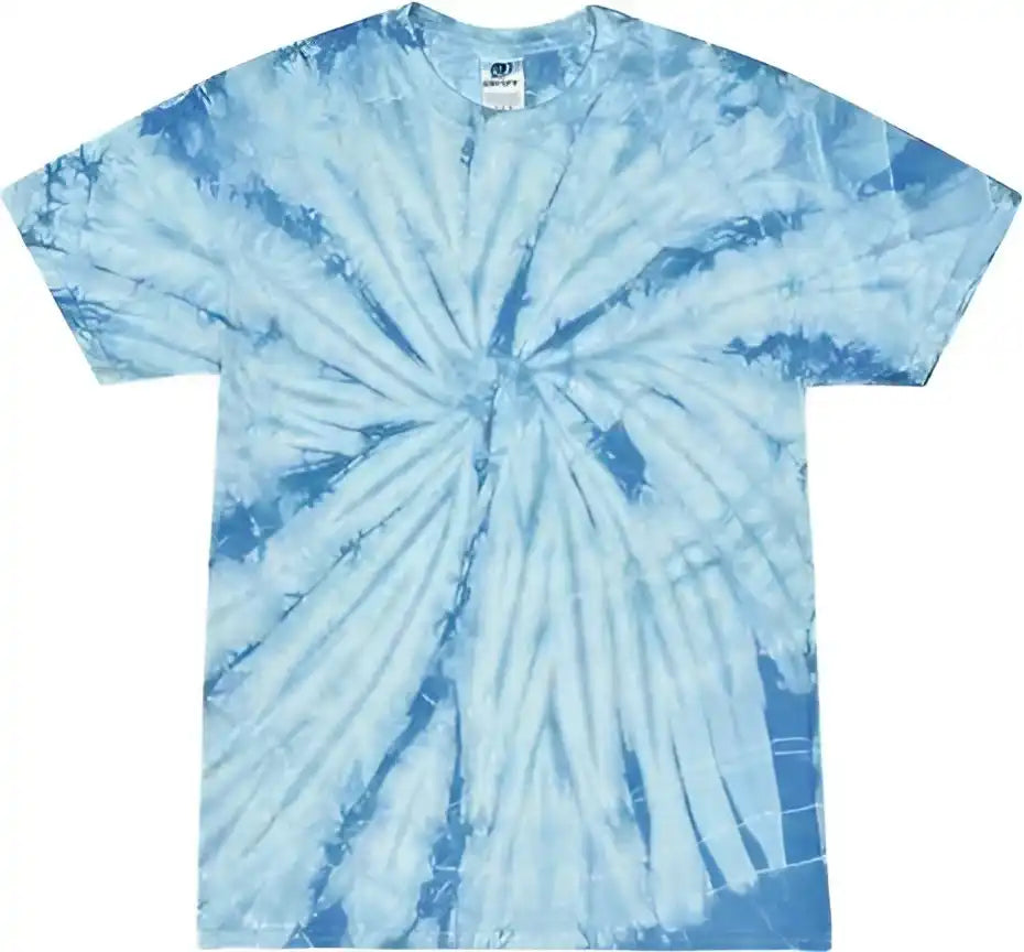 Colortone 1000y Youth Multi Color Tie Dyed t Shirt Spider Black