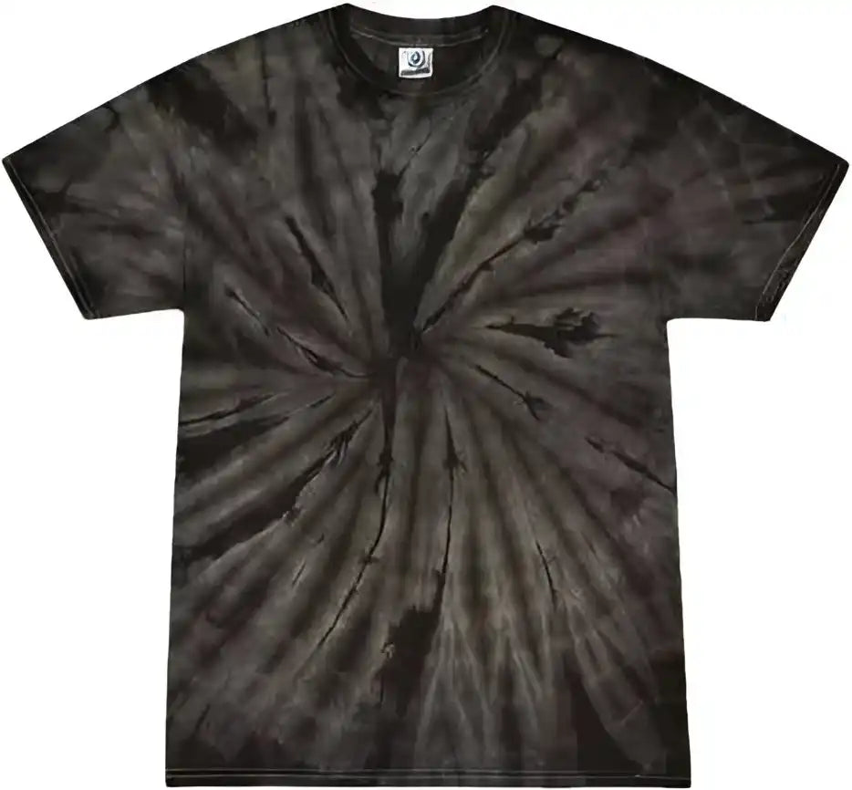 Colortone 1000y Youth Multi Color Tie Dyed t Shirt Spider Burgundy