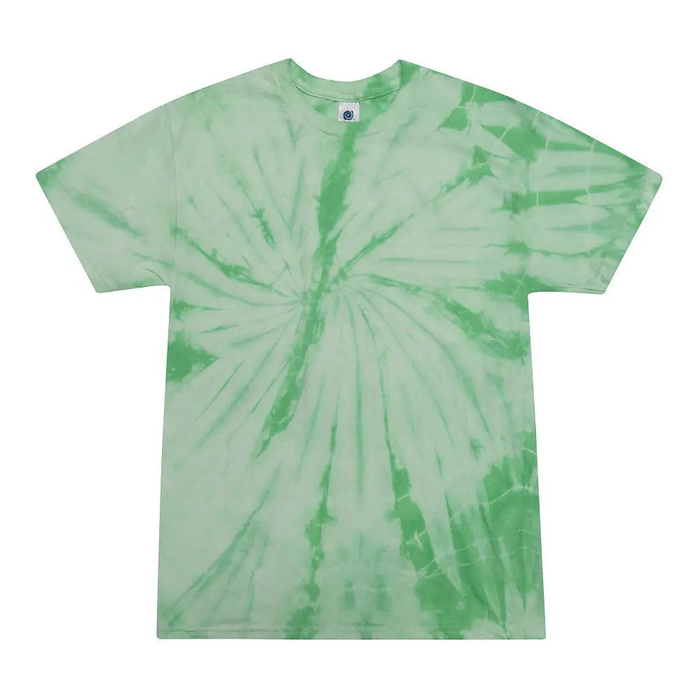 Colortone 1000y Youth Multi-color Tie-dyed T-shirt - Spider Mint
