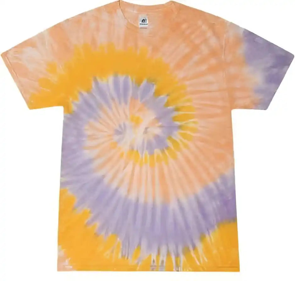 Colortone 1000y Youth Multi Color Tie Dyed t Shirt Sunflower