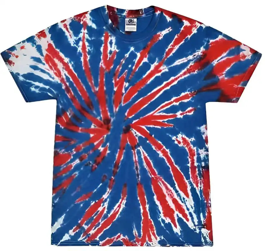 Colortone 1000y Youth Multi Color Tie Dyed t Shirt Union Jack