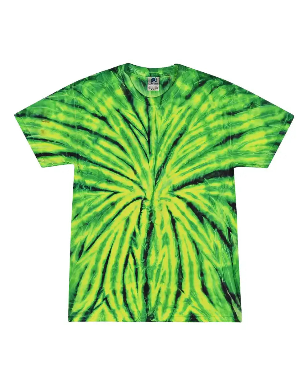 Colortone 1000y Youth Multi-color Tie-dyed T-shirt - Wild Spider - Xs