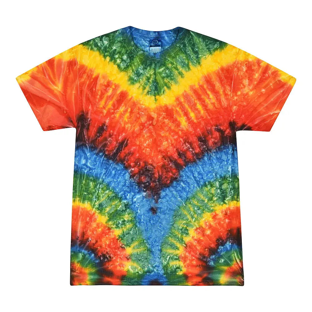 Colortone 1000y Youth Multi-color Tie-dyed T-shirt - Woodstock