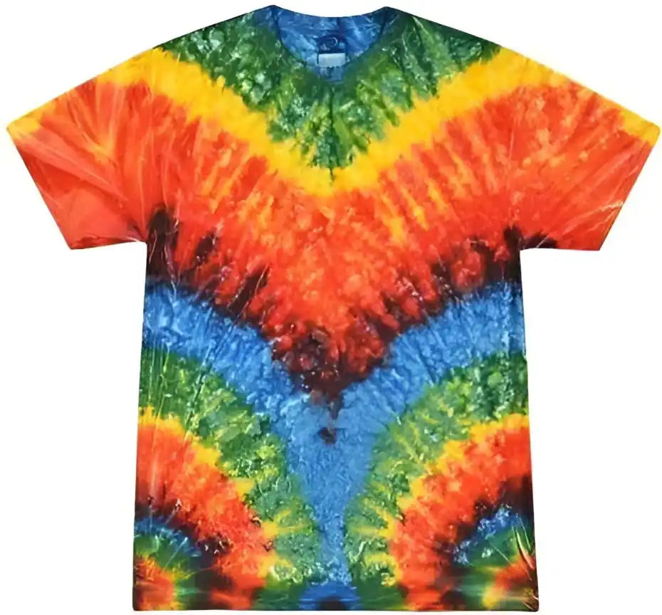 Colortone 1000y Youth Multi Color Tie Dyed t Shirt Woodstock