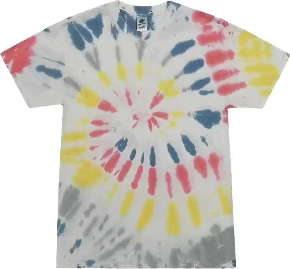 Colortone 1000y Youth Multi Color Tie Dyed t Shirt Yellowstone