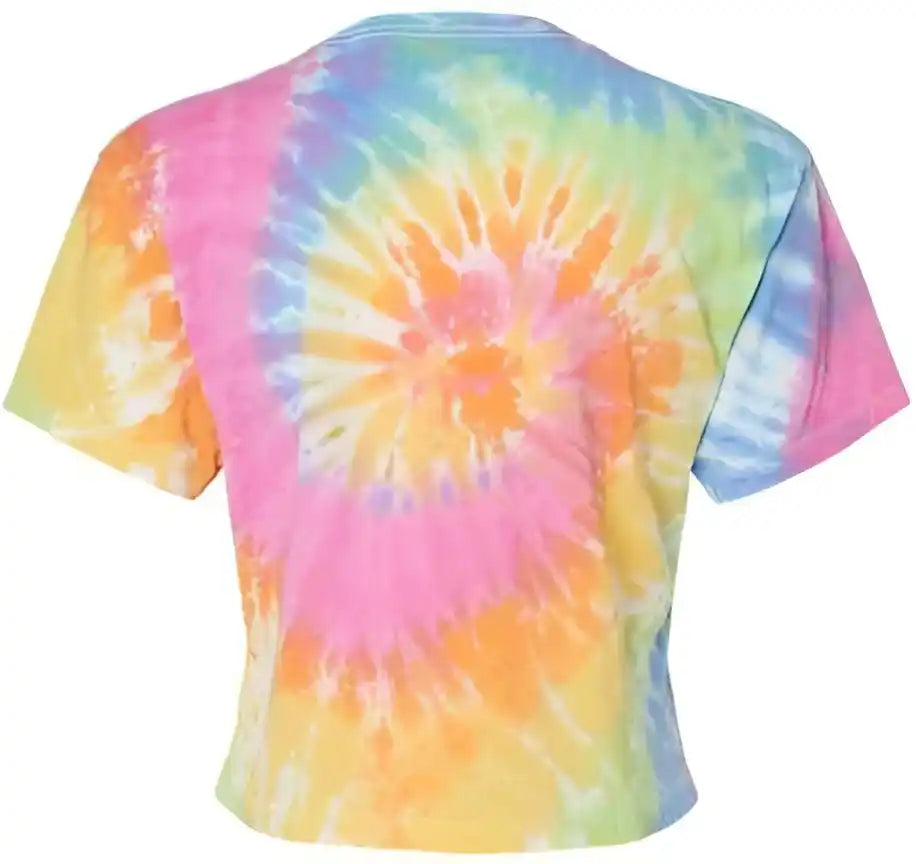 Colortone 1050 Women’s Tie Dyed Crop t Shirt Eternity
