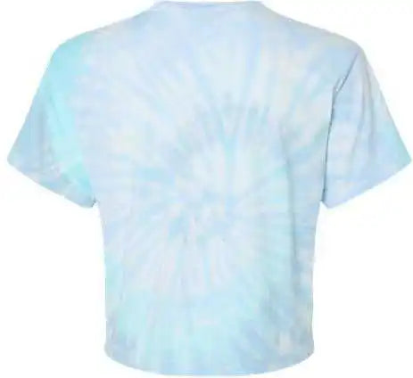 Colortone 1050 Women’s Tie Dyed Crop t Shirt Lagoon