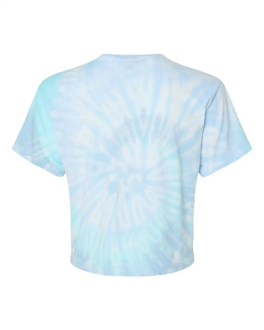 Colortone 1050c Women’s Tie-dyed Crop T-shirt - 1050 - Lagoon - Ladies Xs