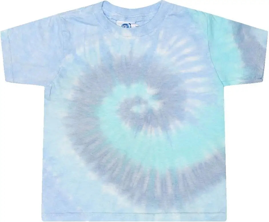 Colortone 1160 Toddler Tie-dyed T-shirt - Lagoon - Blue / 4t