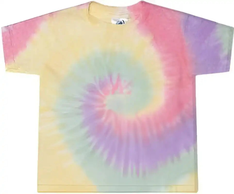Colortone 1160 Toddler Tie Dyed t Shirt Zen Rainbow