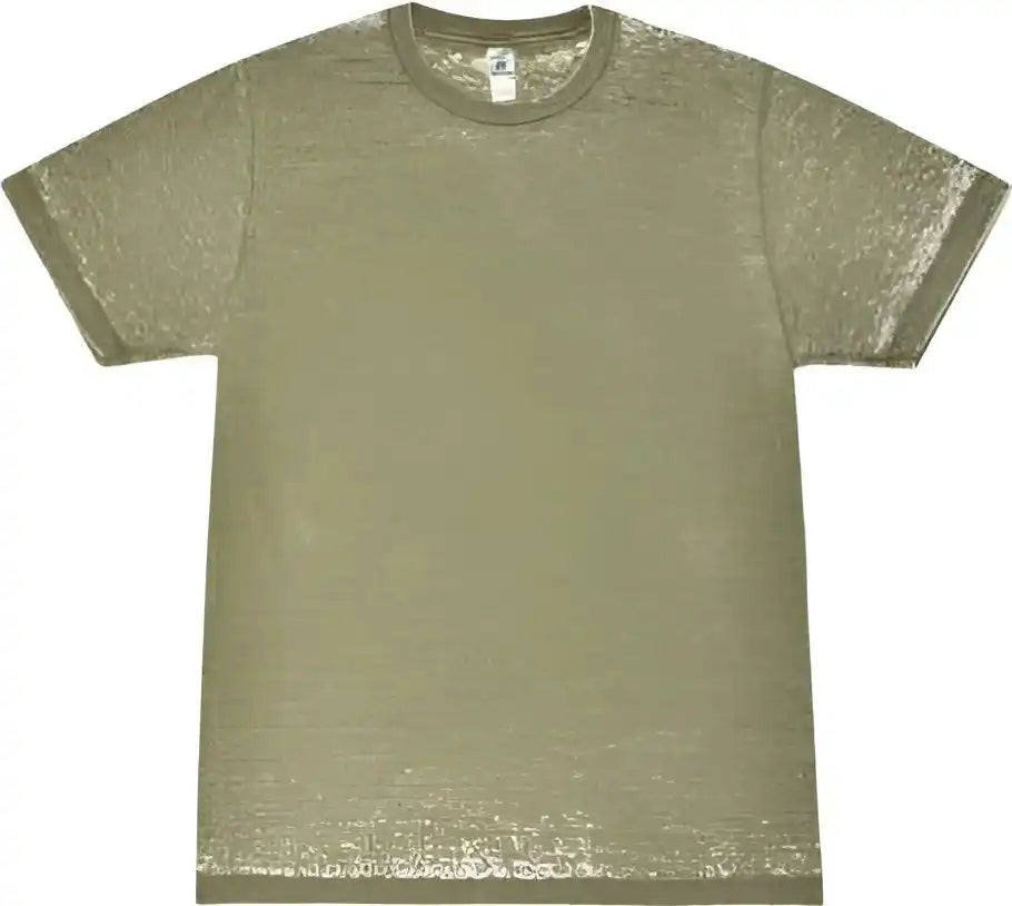 Colortone 1350 Acid Wash Burnout t Shirt Olive