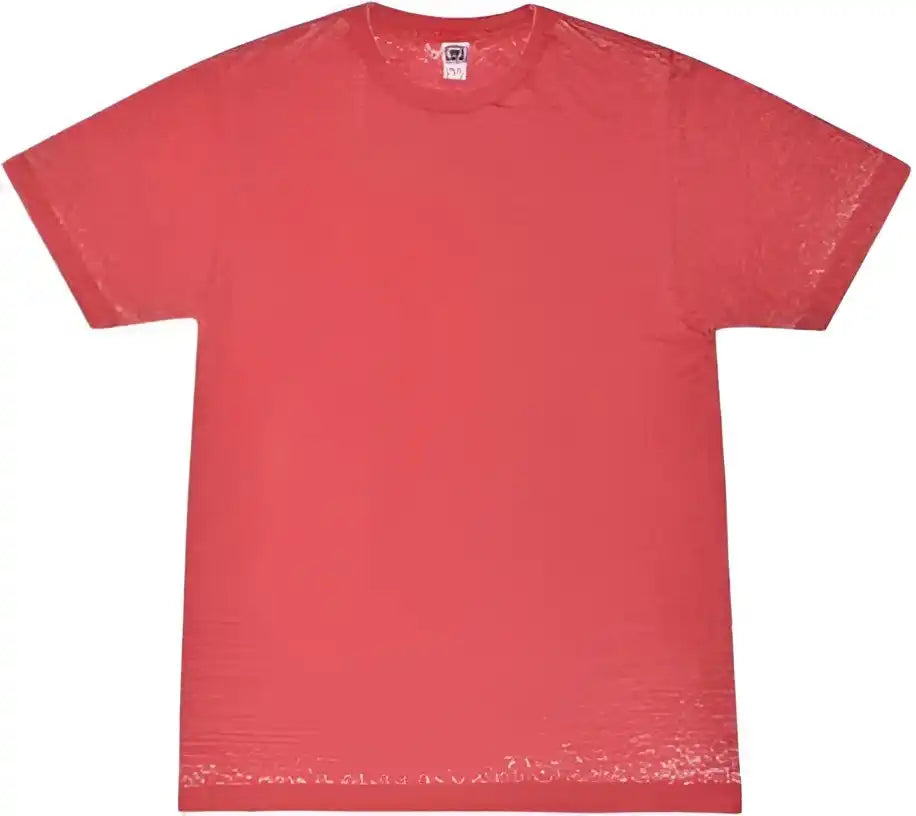 Colortone 1350 Acid Wash Burnout t Shirt Ruby