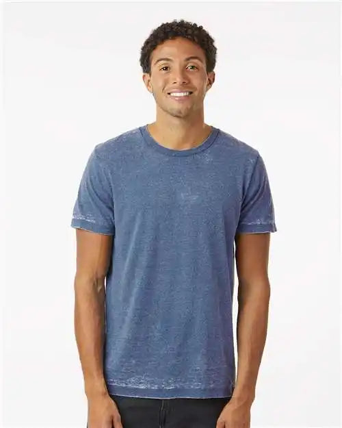 Colortone 1350a Acid Wash Burnout T-shirt - 1350 - Denim