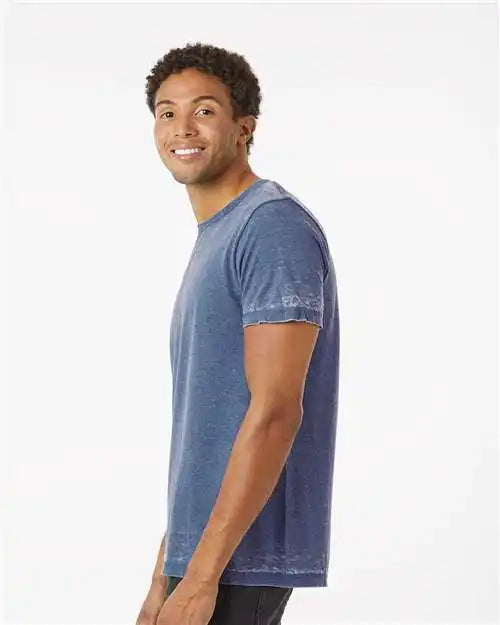 Colortone 1350a Acid Wash Burnout T-shirt - 1350 - Denim