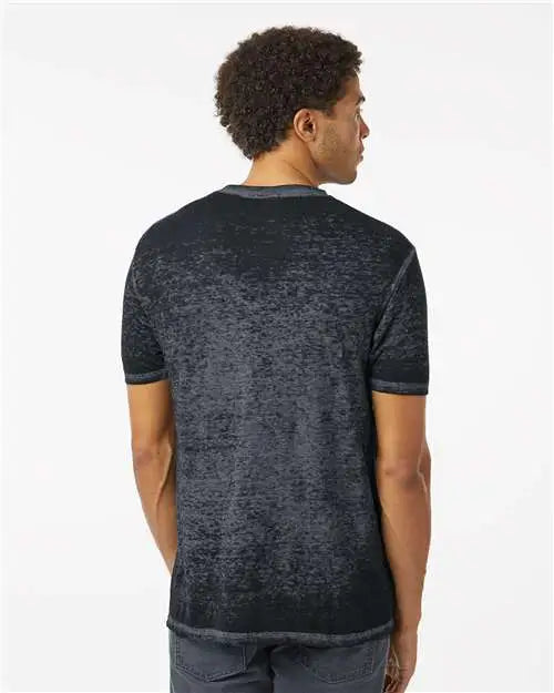 Colortone 1350a Acid Wash Burnout T-shirt - 1350 - Twilight Black