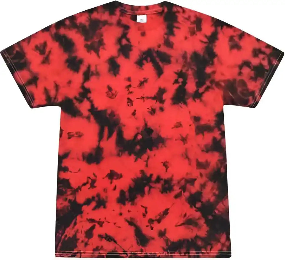 Colortone 1390 Crystal Wash t Shirt Red/ Black