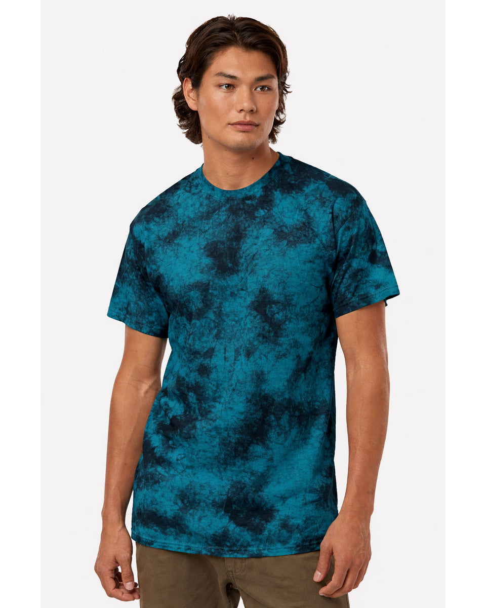 Colortone 1390c Crystal Wash T-shirt - Teal Black