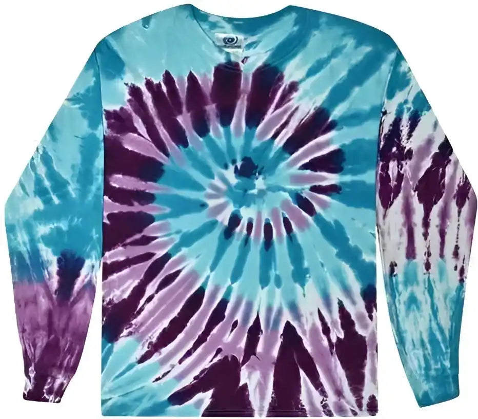 Colortone 2000 Tie Dyed Long Sleeve t Shirt Barbados